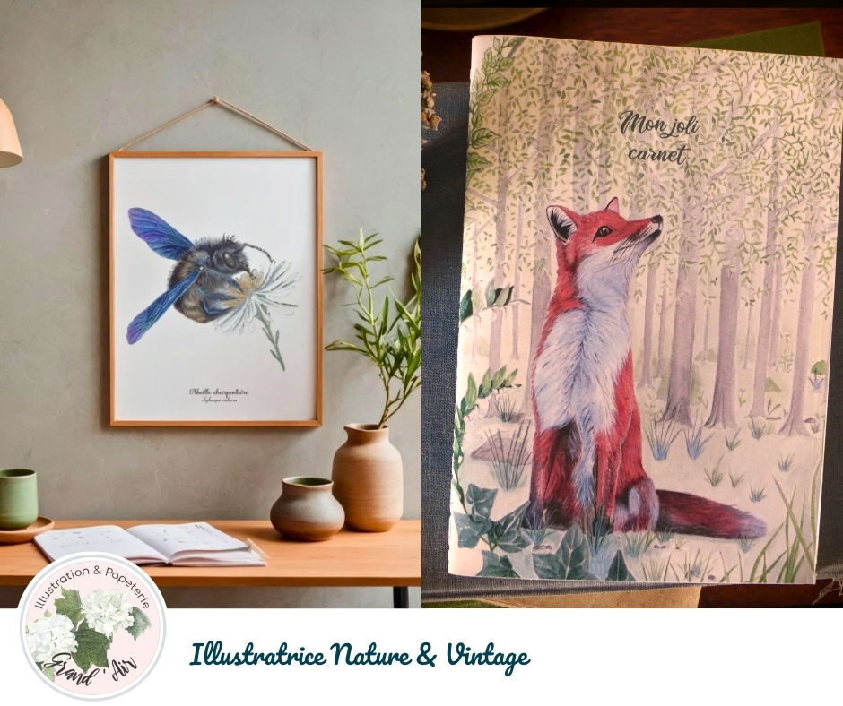 Illustratrice nature idée cadeaux Reims