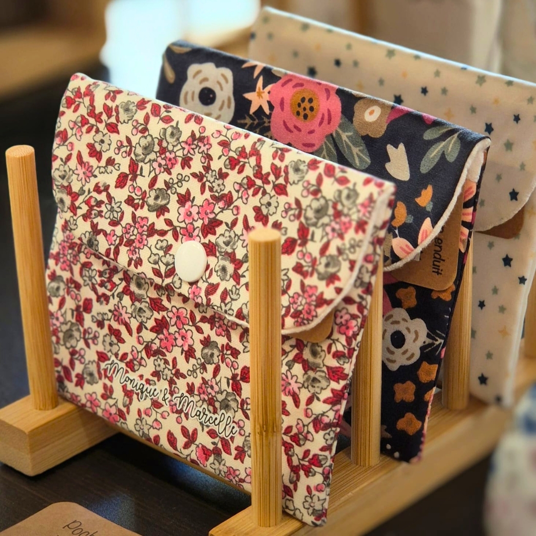 Pochette créateur tissu boutique Reims