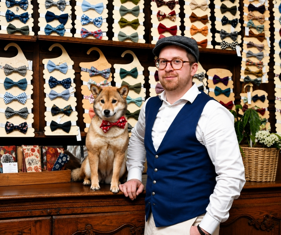 gift man bow tie Reims