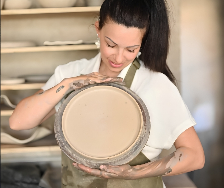 The ceramic potter artisan Reims