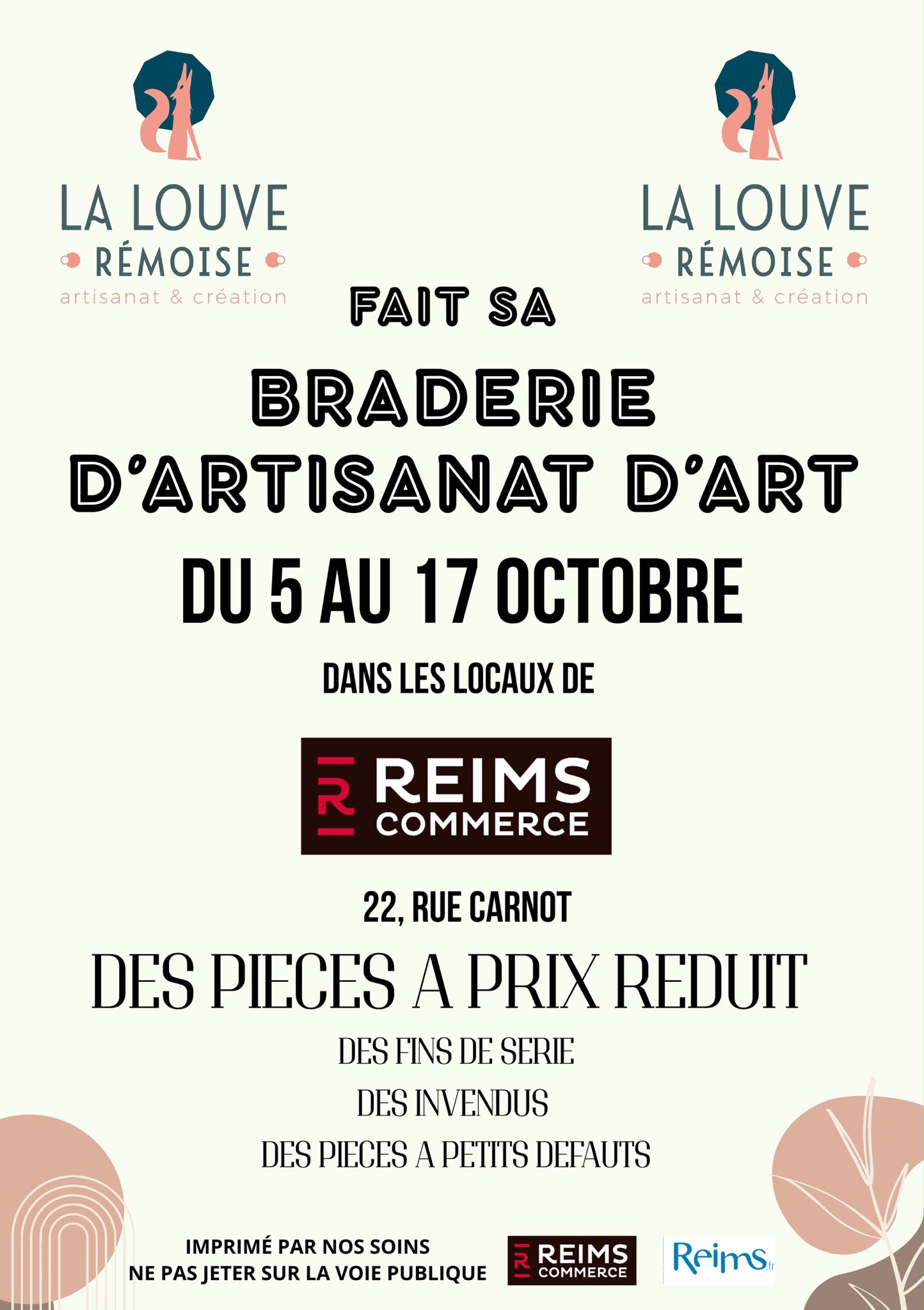 Braderie artisanat d'art Reims